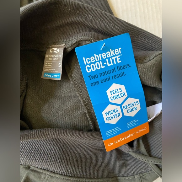 NWT Women’s Icebreaker Merino Mira Cropped Capri Jogger Cool Lite Grey Size S - Picture 8 of 16